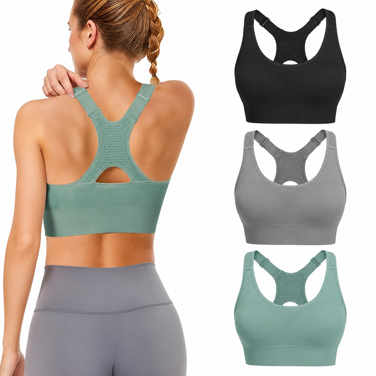 ATHLORA PowerSupport Bra – 3 Pack